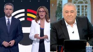 Carlos Franganillo y Alejandra Herranz en La 1 y Antonio García Ferreras en laSexta.