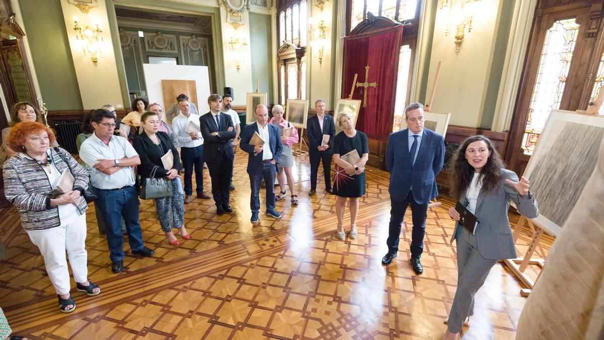 Inauguración de la exposición de José María Navascués