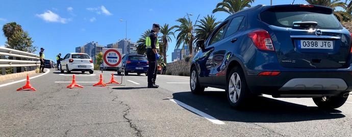 Coronavirus en Canarias | Continúan los controles en la capital para evitar desplazamientos innecesarios