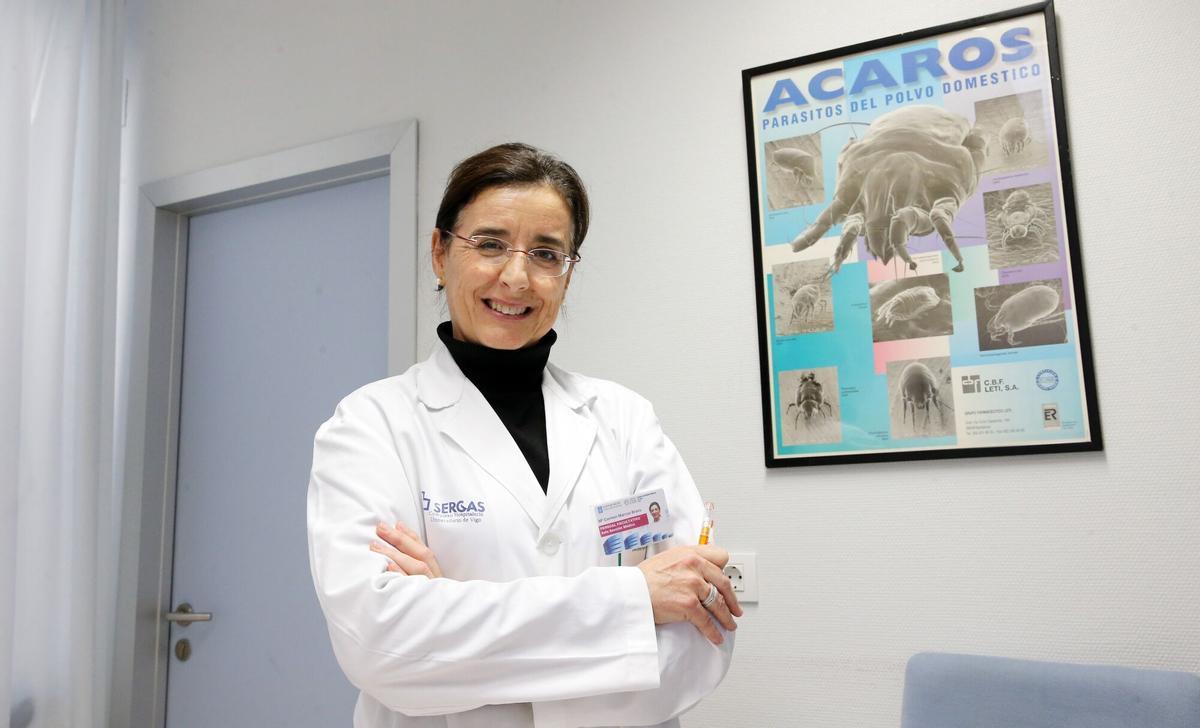 La doctora Carmen Marcos, jefa del serviciode Alergología del Chuvi.