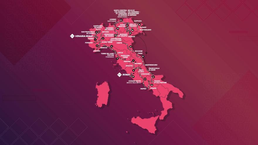 Giro de Italia 2024: etapas, perfiles y recorrido