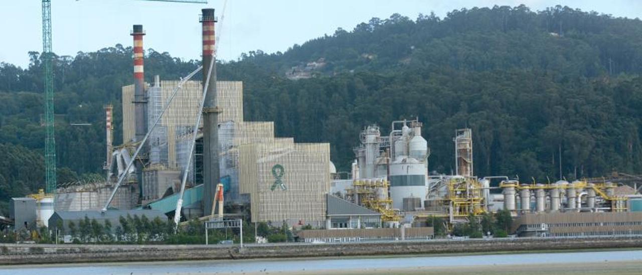 Vista de la fábrica desde el entorn de Lourido. |   // RAFA VÁZQUEZ