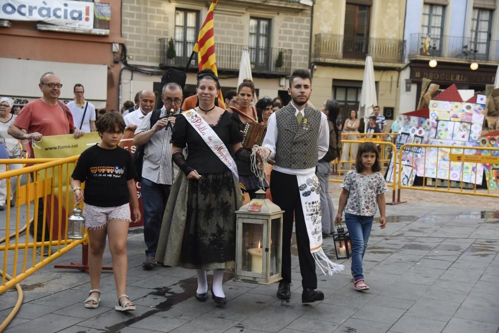 Una Flama del Canigó reivindicativa encén la fogue