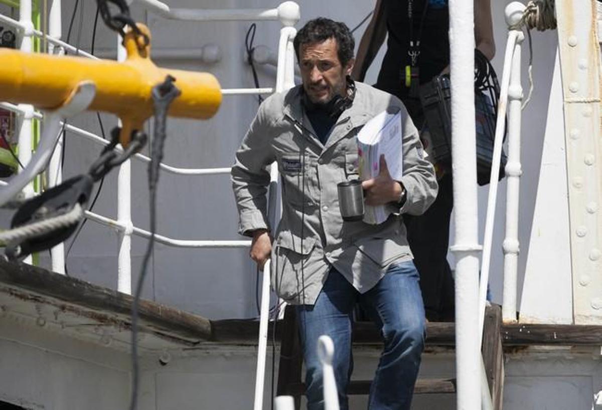 Rodaje en la antigua estación de jet-foil y el correillo La Palma