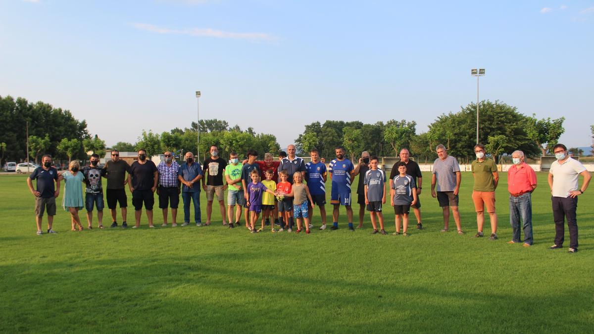 Celebració del Segell de Fortià al Club Esportiu en el camp municipal