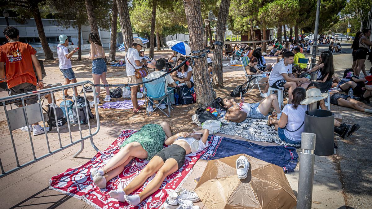 Ambiente antes del concierto de Rosalía