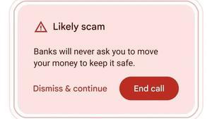 La advertencia que Google lanzará a sus usuarios si detecta una llamada de spam.
