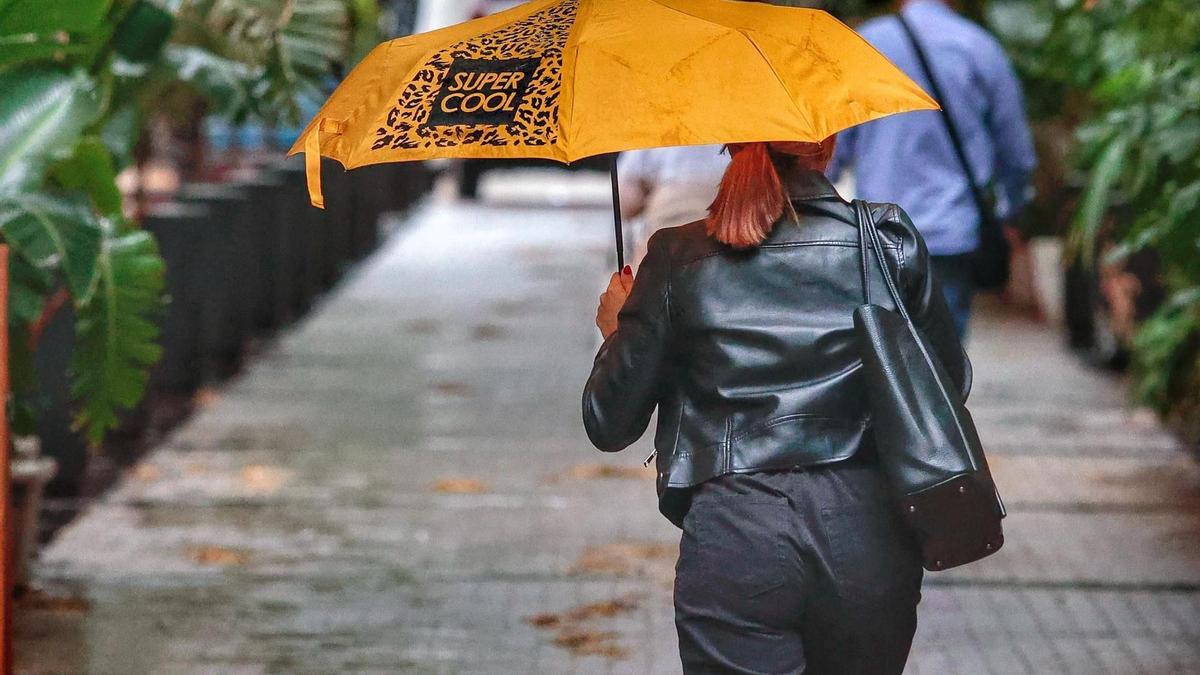 Un día de lluvia en Tenerife.
