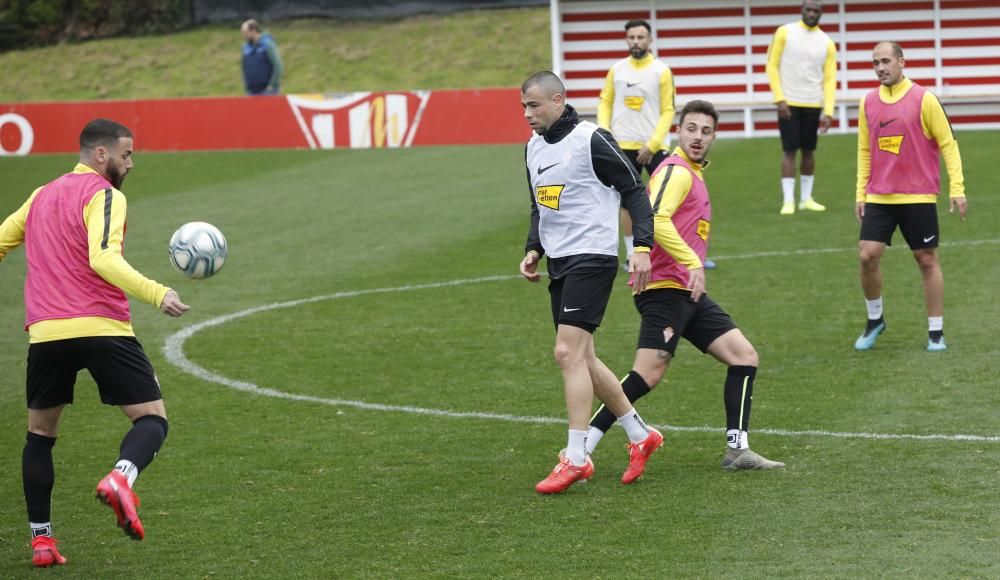 Entrenamiento del Sporting