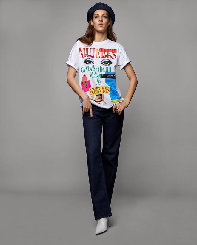 Camiseta 'Mujeres al borde de un ataque de nervios' de Zara