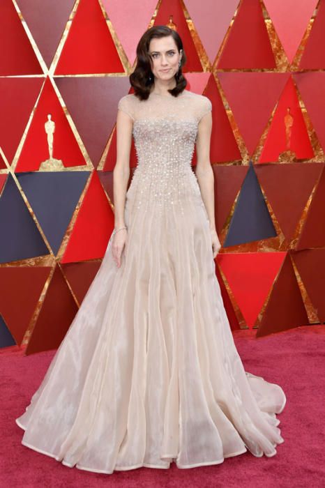 Allison Williams, en la alfombra roja de Oscars