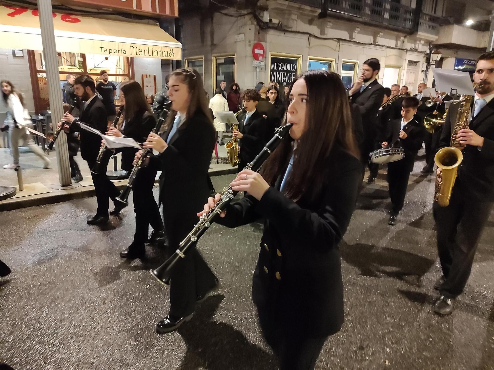 La procesión de la Santa Cena de la Semana Santa de Cangas