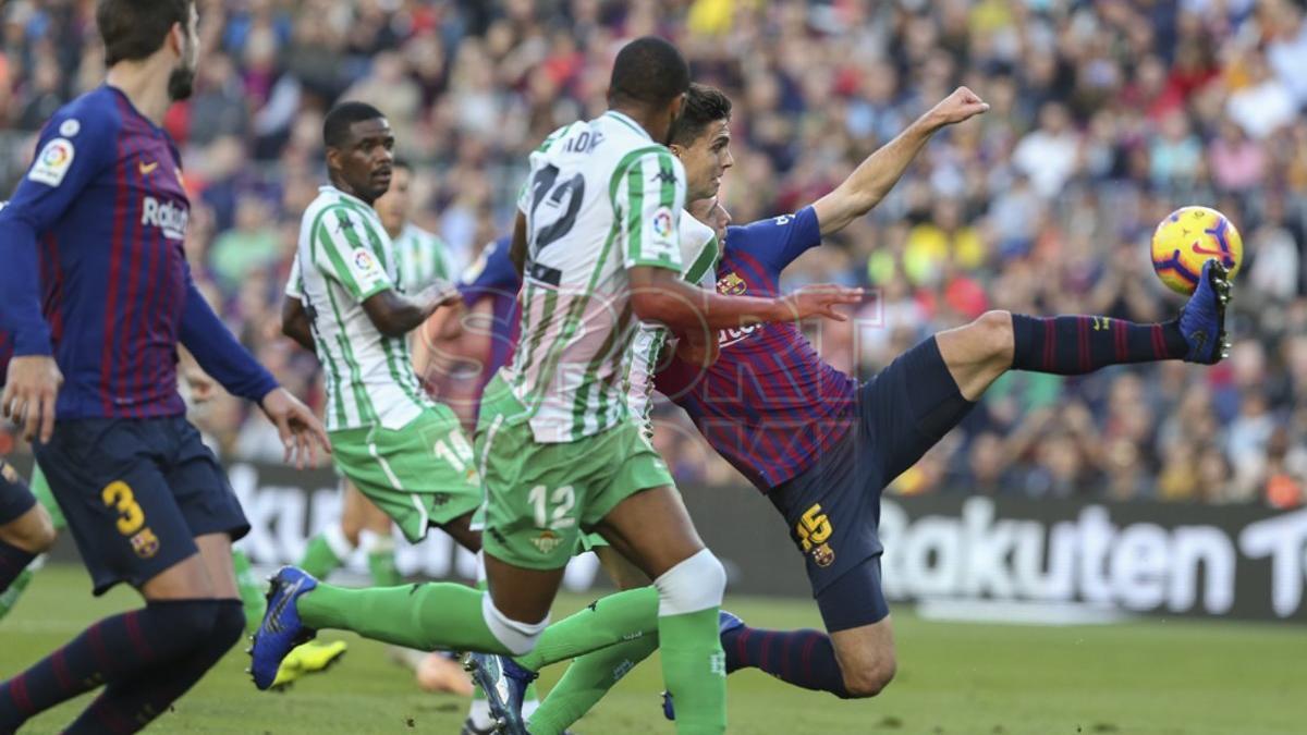 Imagen del Barça-Betis en el Camp Nou