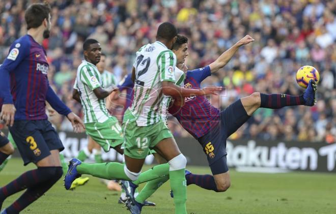 Imagen del Barça-Betis en el Camp Nou