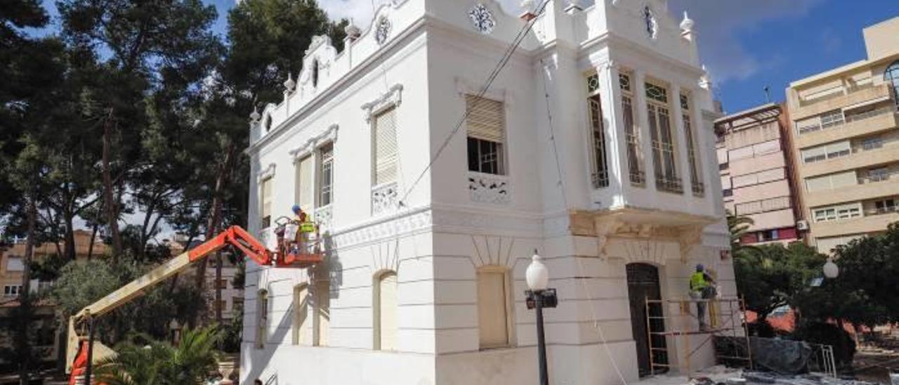 Las obras de la Casa Grande del Jardín de la Música.