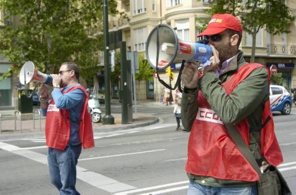 Manifestación contra los recortes en Zaragoza