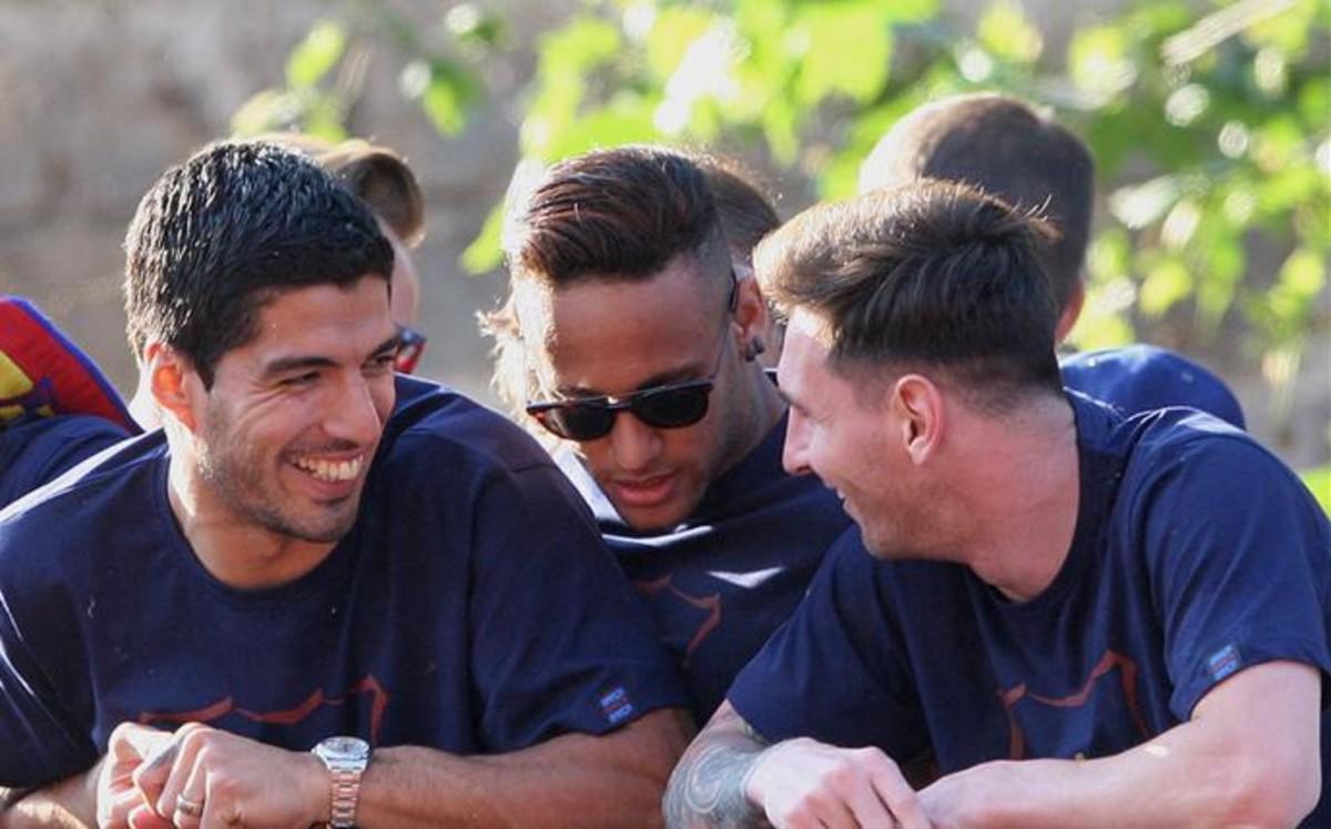 Suárez, Neymar y Messi, en la rúa de la Liga