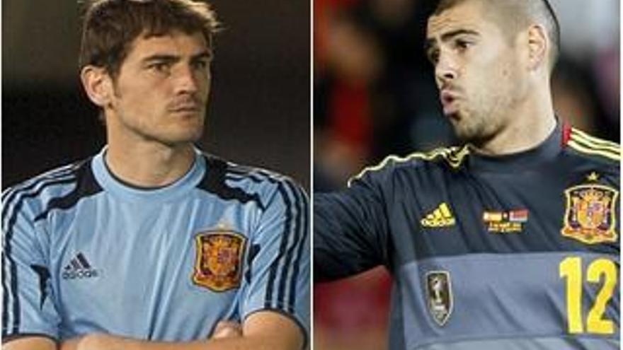 Iker Casillas y Víctor Valdés.