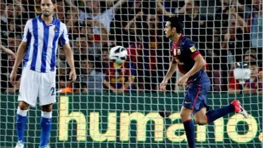Pedro va ser l&#039;autor del quart gol del Barça en la golejada d&#039;anit contra la Reial Societat.