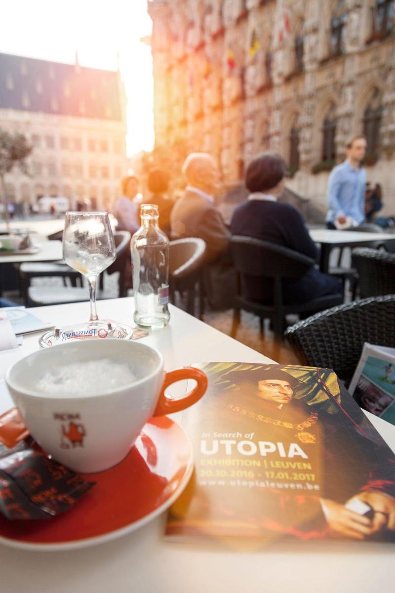 Café en el Ayuntamiento de Lovaina