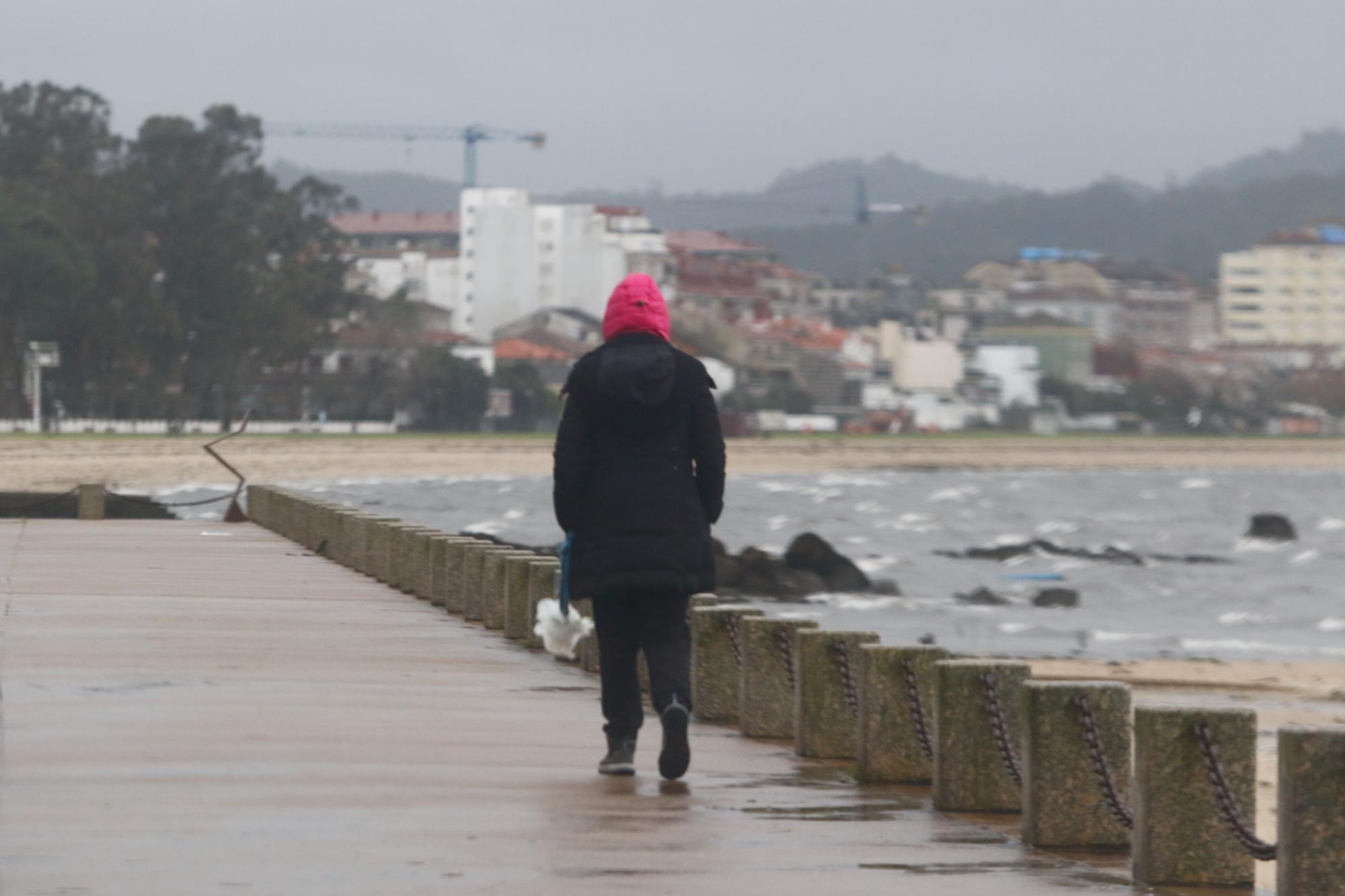 Temporal en el mar en Arousa.