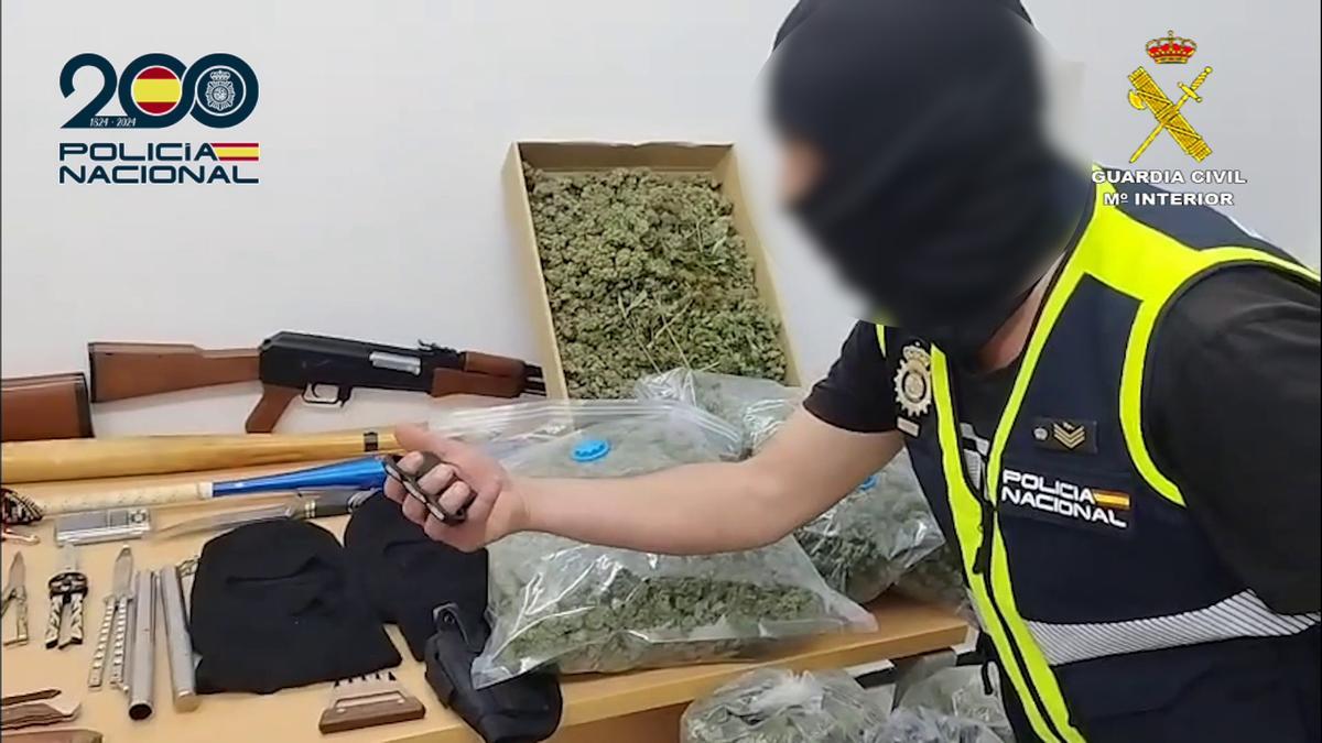 Material intervenido en la operación