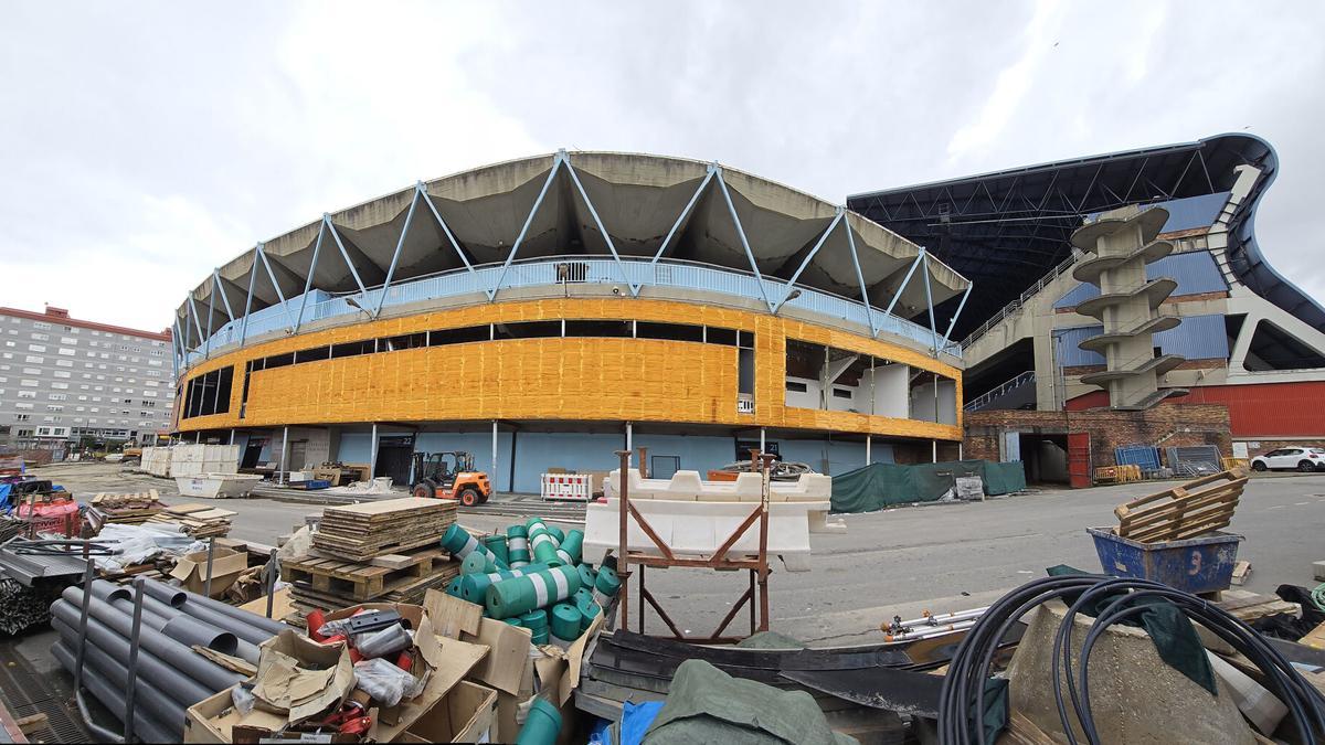 Las obras de Balaídos avanzan: así se encuentra la grada de Gol