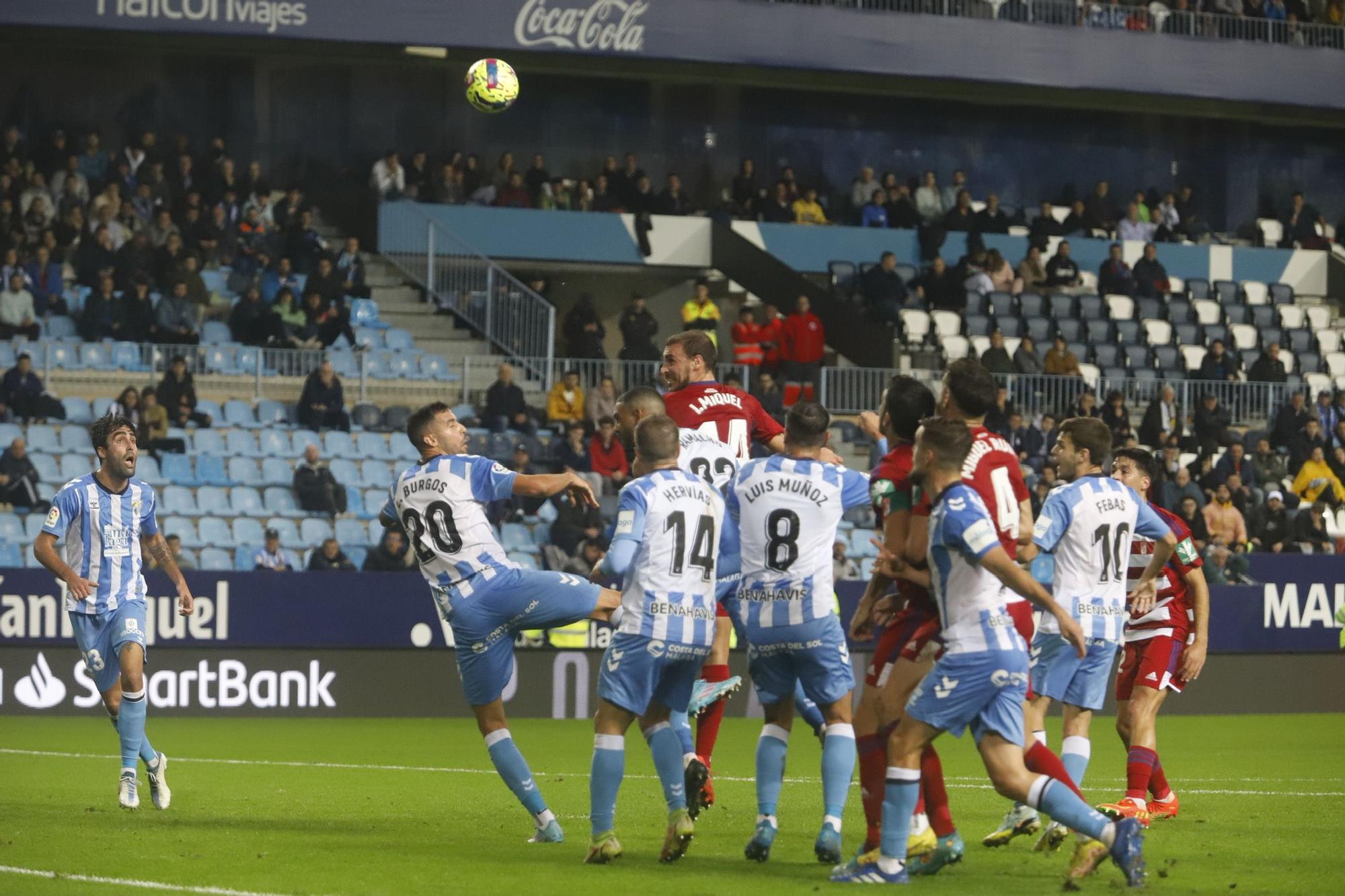 El Málaga CF - Granada CF, en imágenes