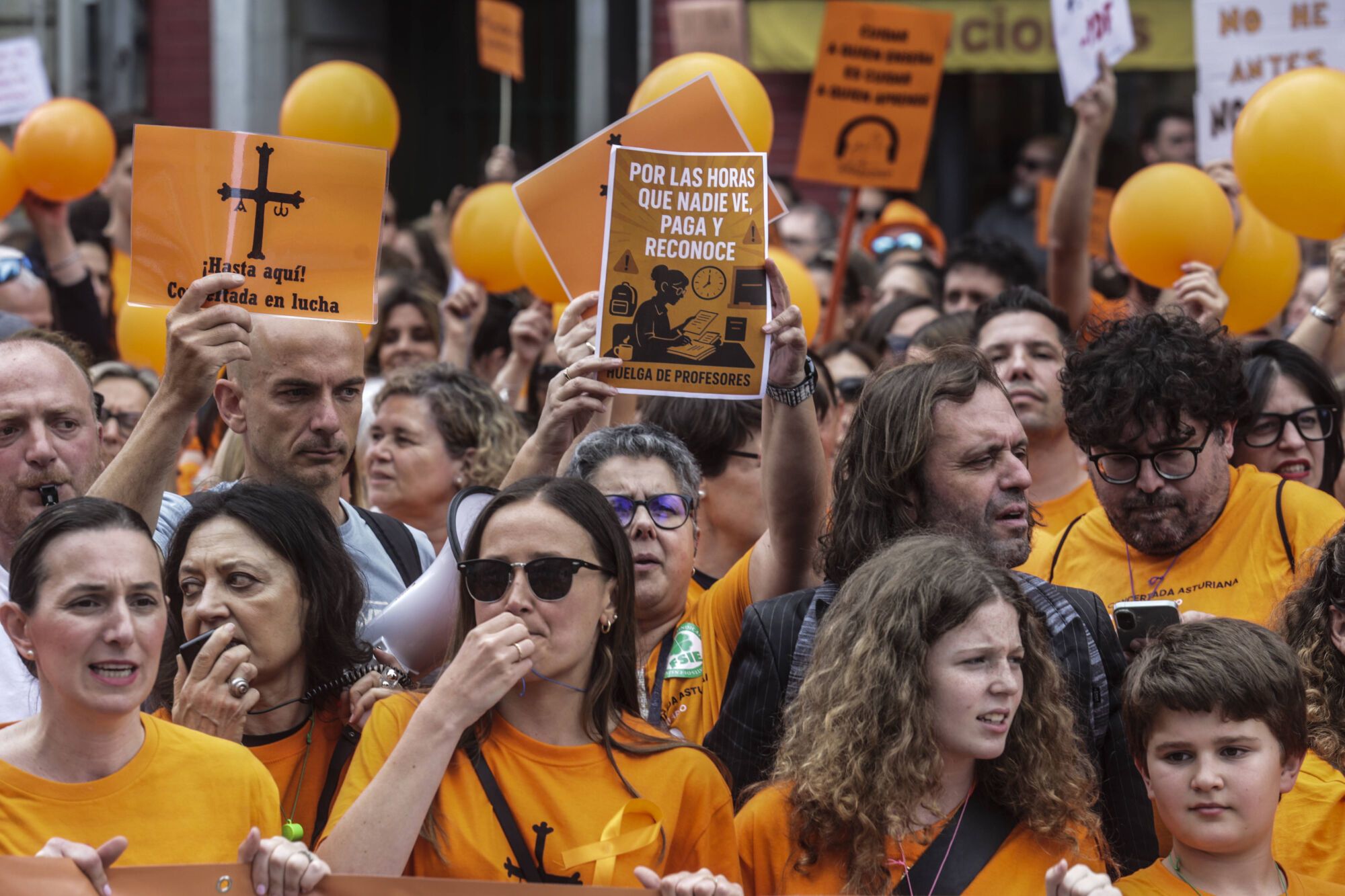 Concentración de profesores de la concertada