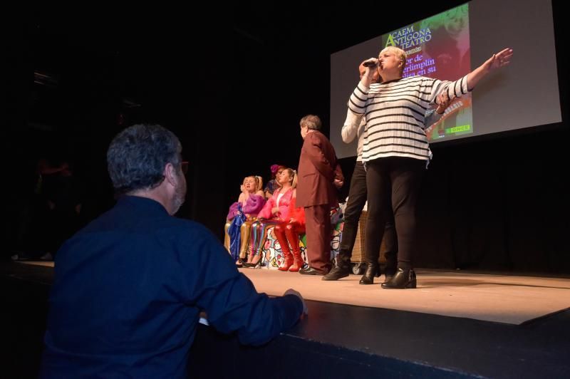 22-02-2020 LAS PALMAS DE GRAN CANARIA. Actores del Grupo Antígona de la ONCE que representan la obra 'Amor de don Perlimplín', Sala Insular de Teatro. Fotógrafo: ANDRES CRUZ  | 22/02/2020 | Fotógrafo: Andrés Cruz