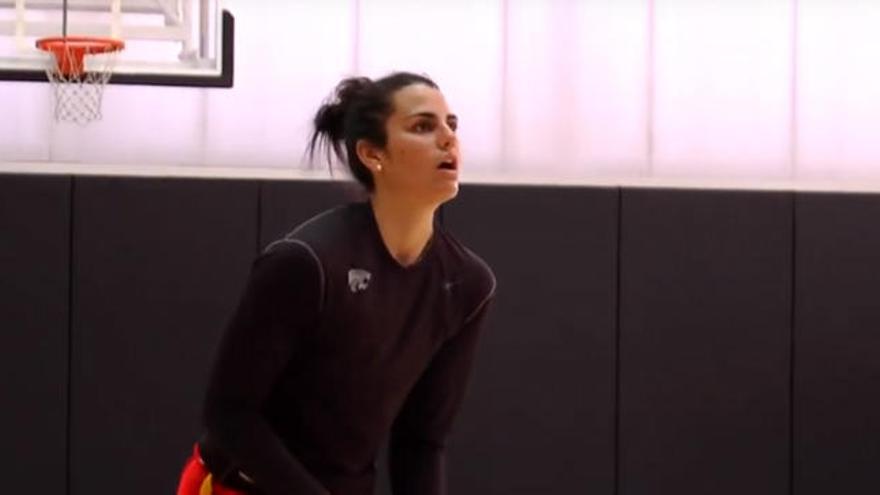 Leticia Romero, entrenando en L&#039;Alqueria