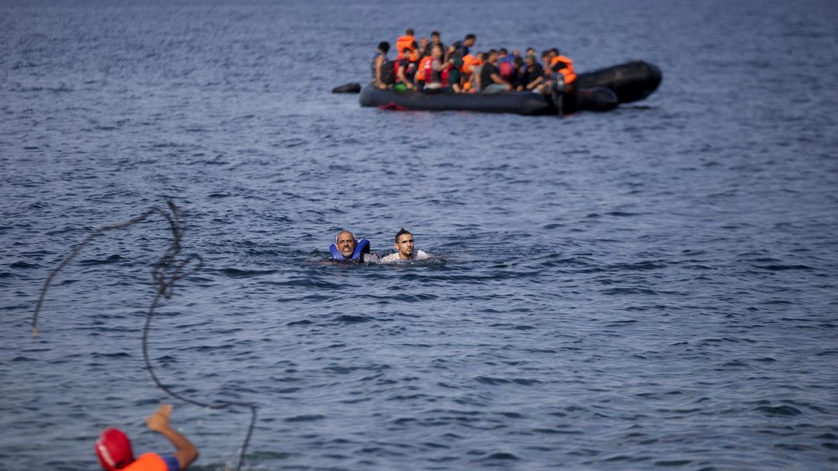 Rescate de migrantes en Grecia