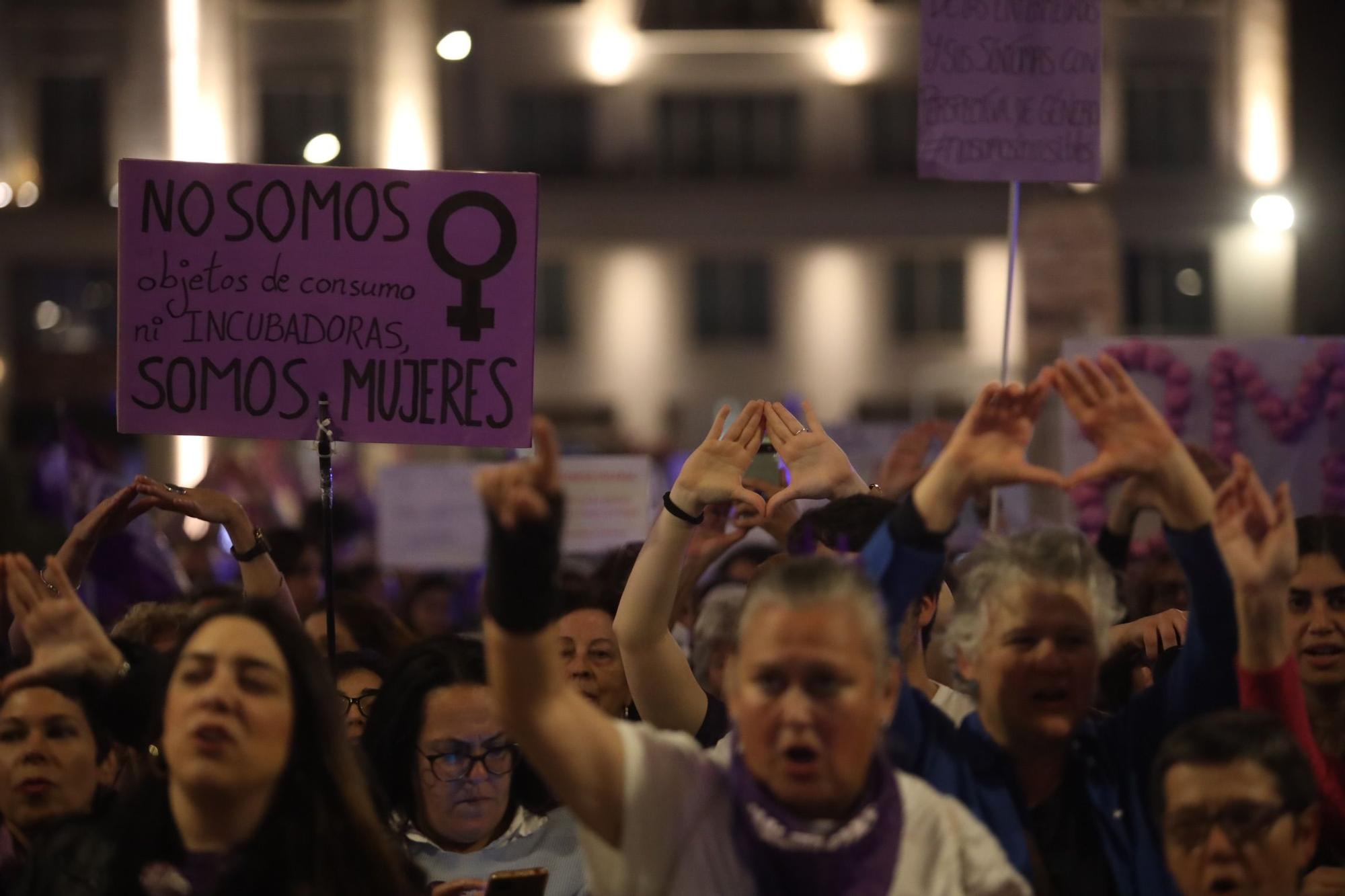 La marcha por el Día Internacional de la Mujer de Málaga, en imágenes