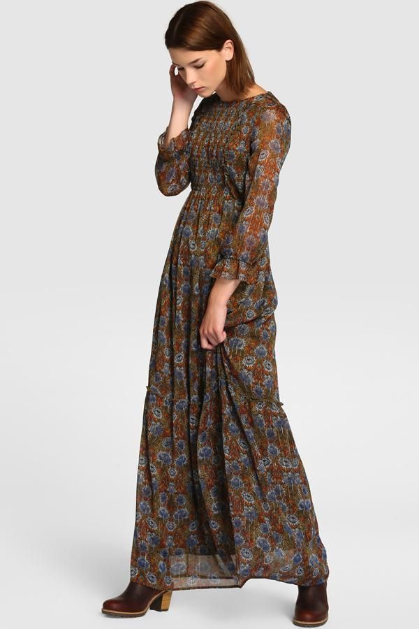 Vestido largo estampado de Fórmula Joven