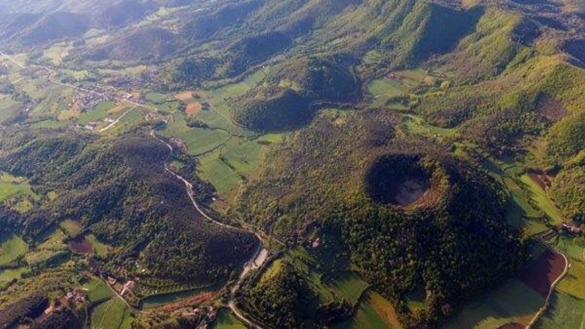 Volcán en La Garrotxa