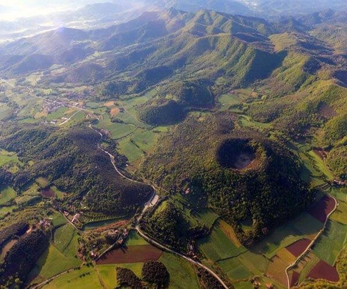 Volcán en La Garrotxa