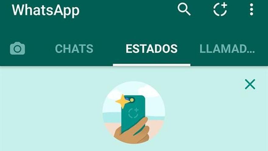 Los nuevos &#039;estados&#039; de WhatsApp.