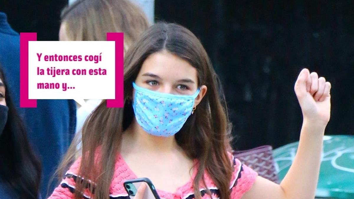 Suri Cruise corta por lo sano con su 'pelo de pandemia' y el resultado es: superguay