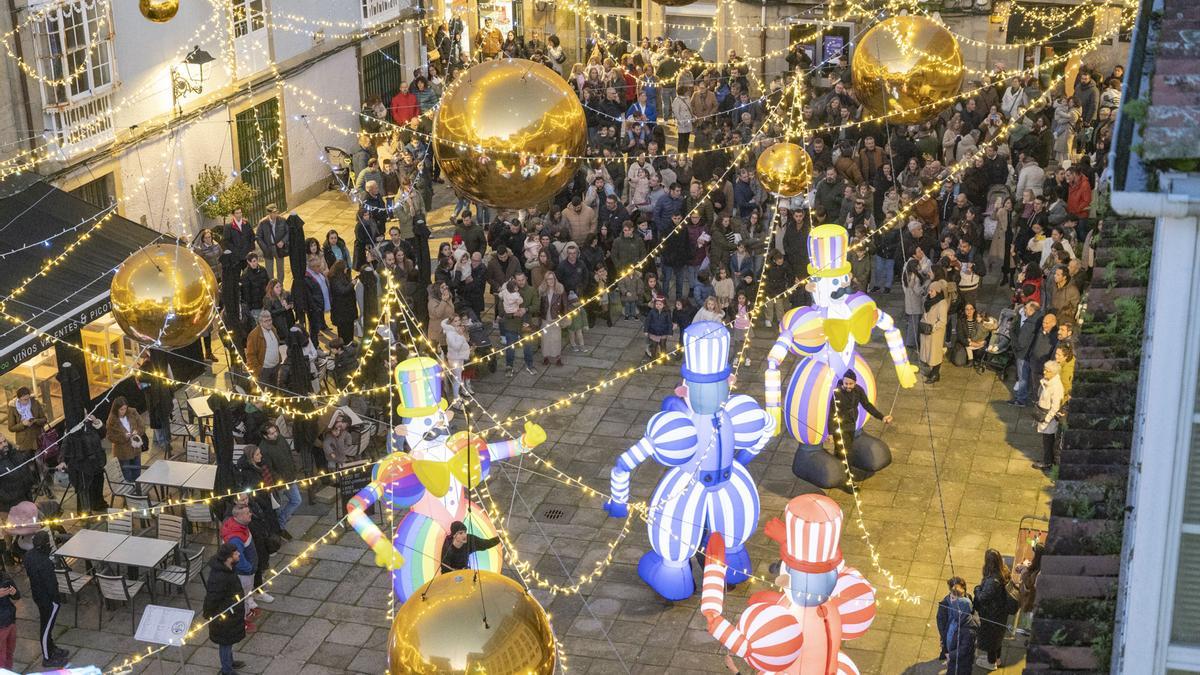 Milleiros de persoas gozaron do espectáculo.