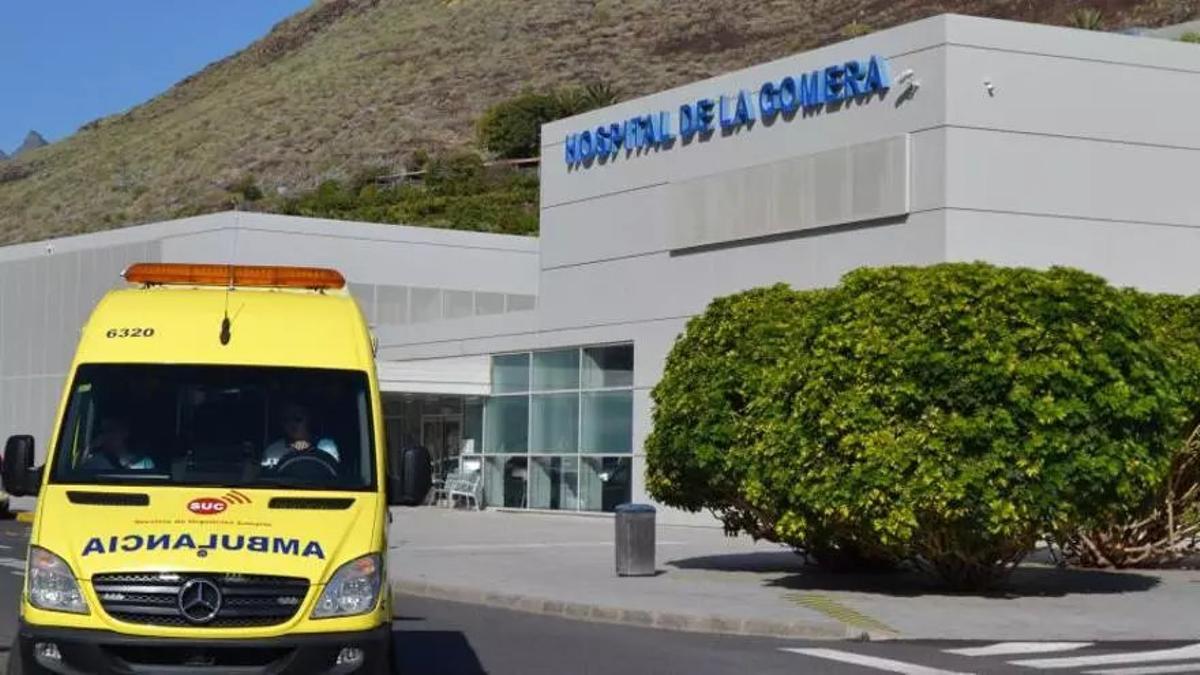 El hospital de La Gomera donde fue ingresado el afectado.