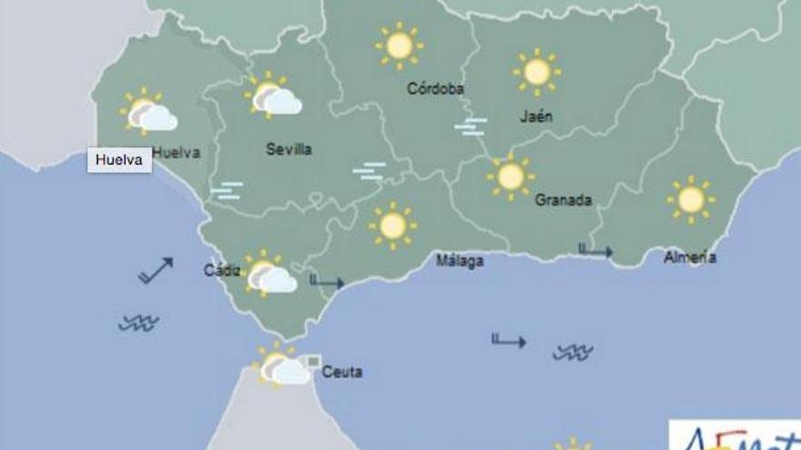 Cielos poco nubosos y temperaturas máximas en ascenso