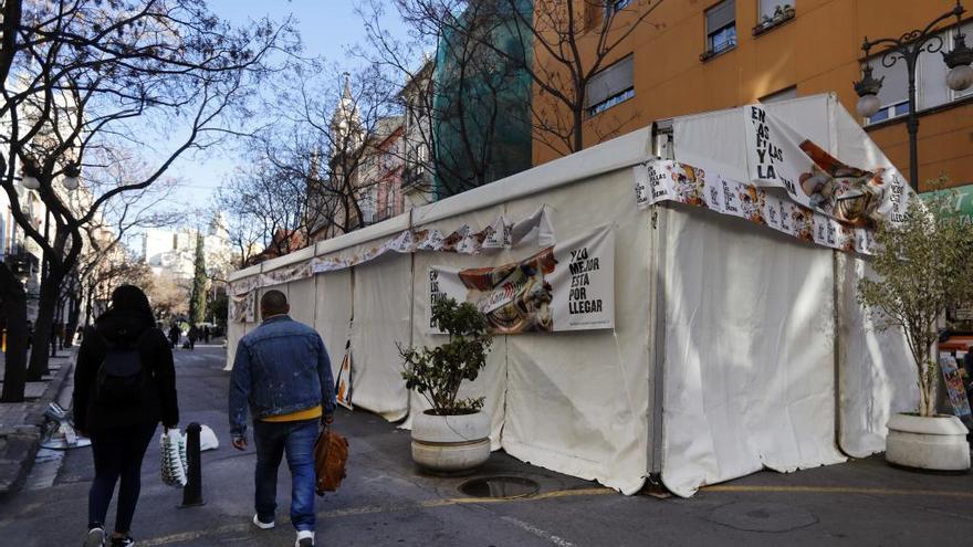 Las carpas falleras que no se pidan antes del 1 de enero no serán autorizadas