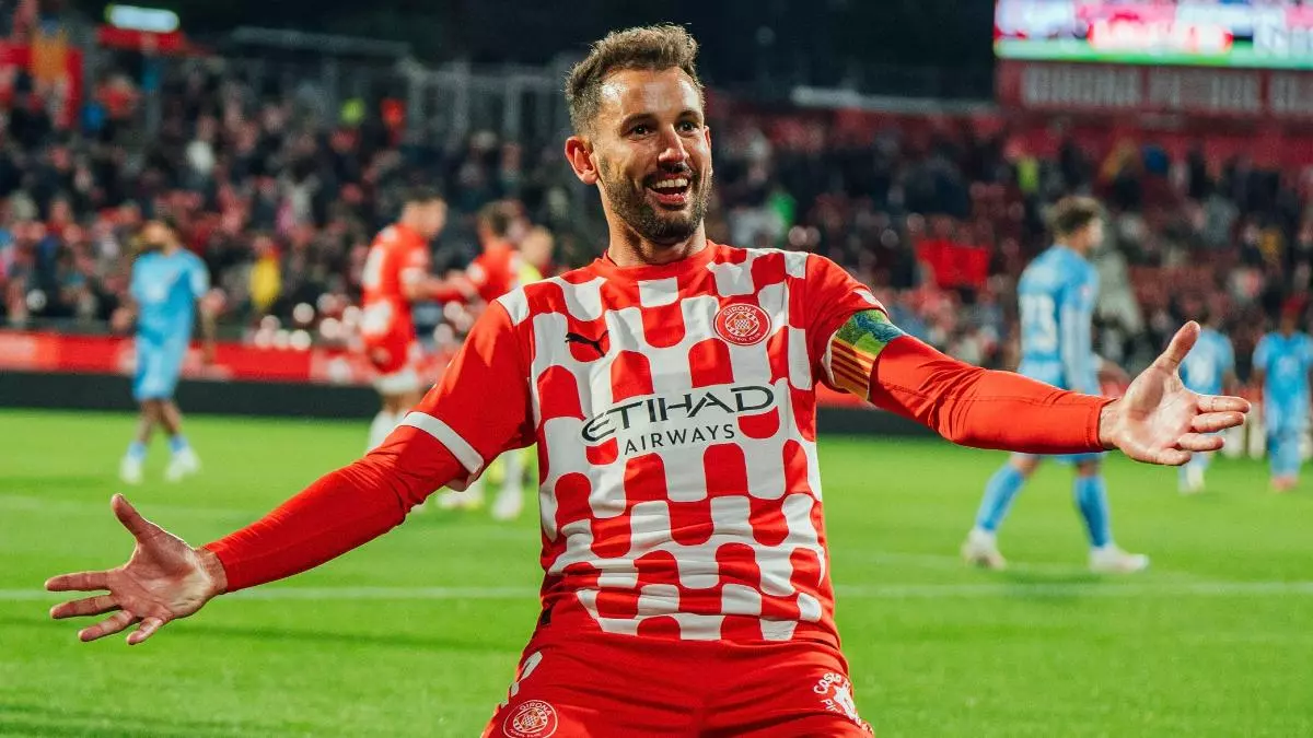 Stuani rompe la maldici車n del Girona tres meses despu谷s para escapar del descenso