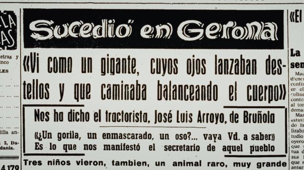 Una de les cròniques negres de Los Sitios que parlava del "monstre de la Selva".