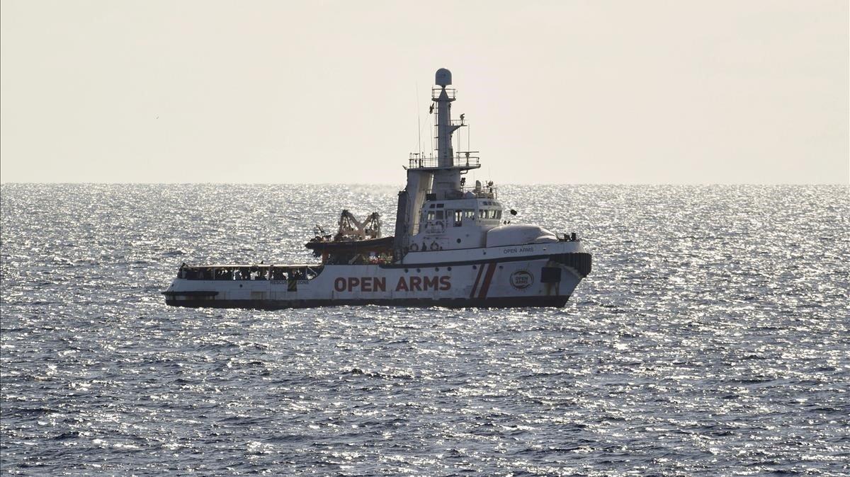 El barco ’Open Arms’ en una foto de archivo. 