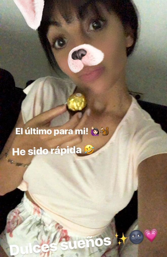 Gerogina Rodriguez con pijama de Women'secret