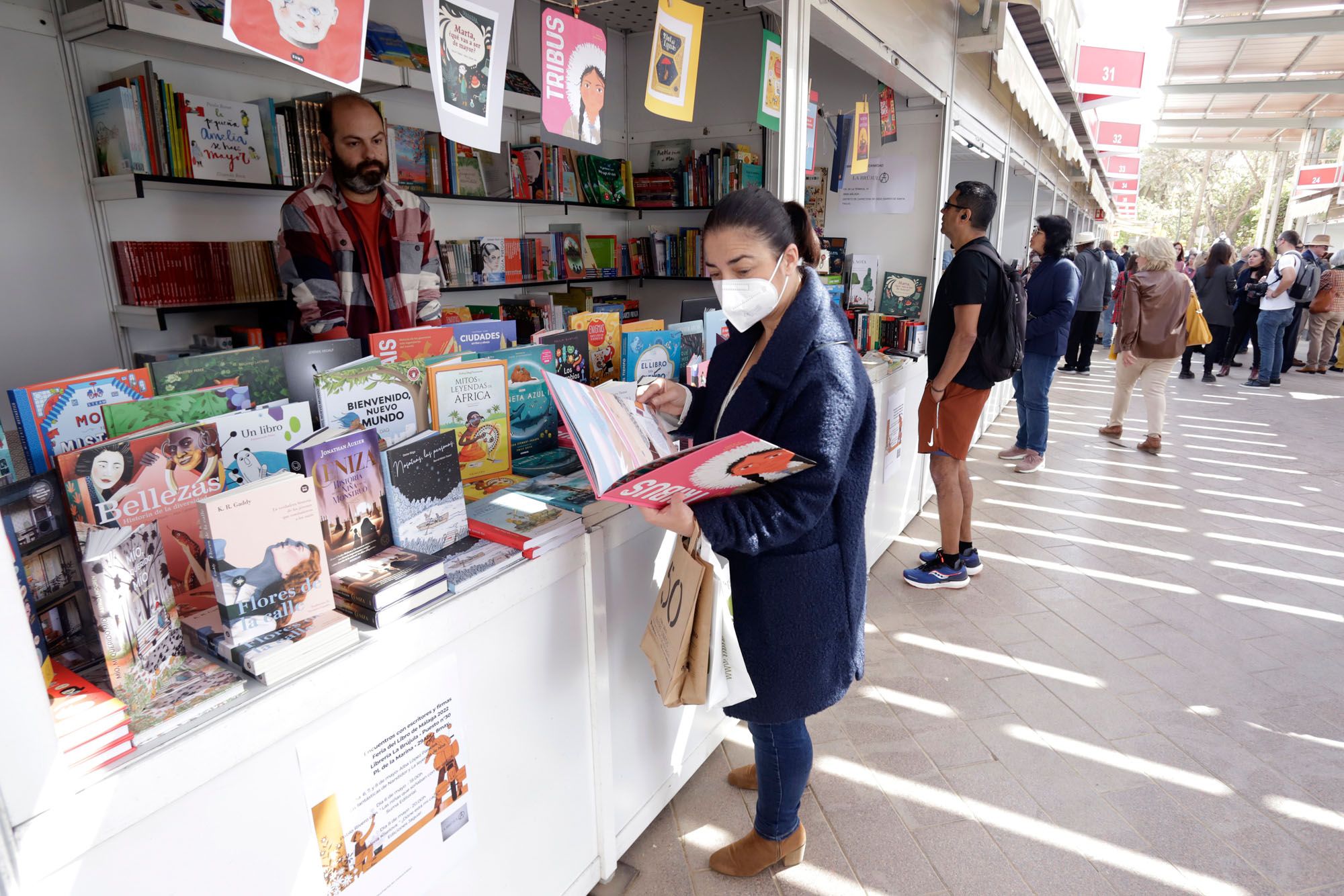 Una imagen de la Feria del Libro de Málaga 2022