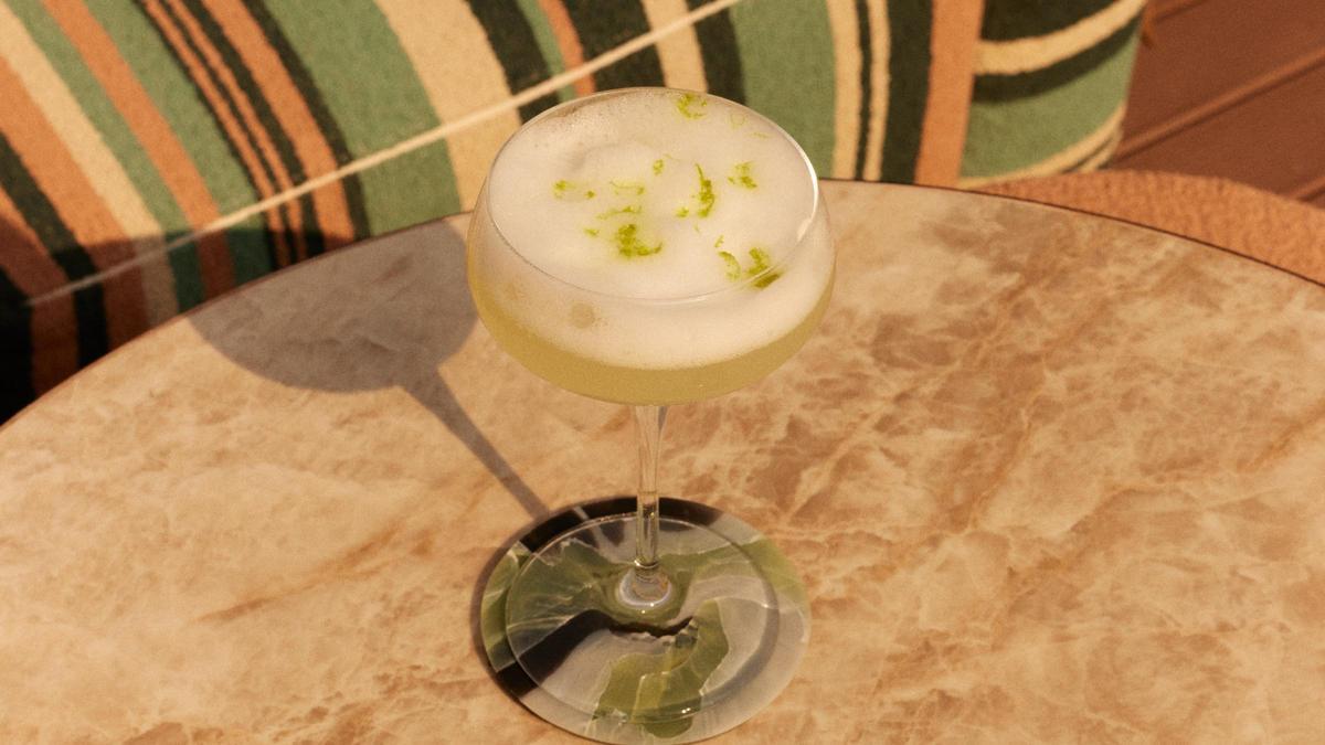 The Margarita Montjoy, trago de SíSí Rooftop inspirado en el cóctel gelificado Margarita Jelly de El Bulli.