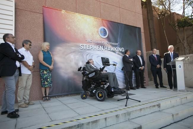 20/06/2016.El Instituto de Astrofísica de Canarias (IAC) concederá el título de "Profesor Honorario del IAC" a Stephen Hawking.
