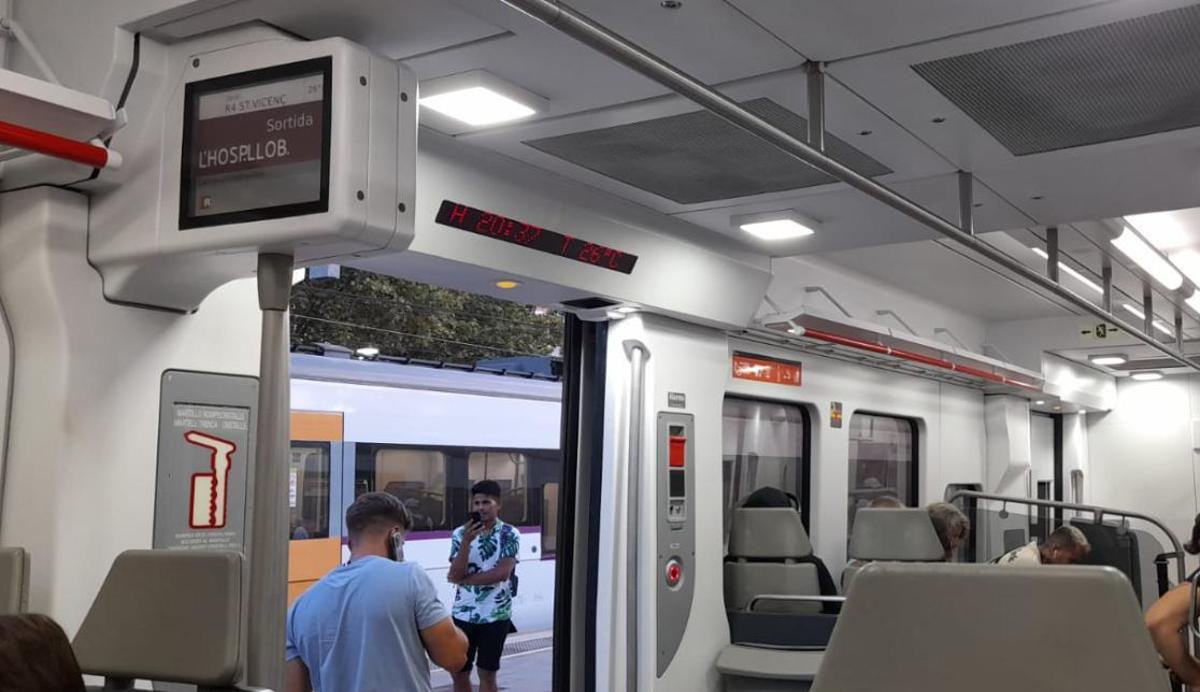 Un tren aturat a Castellbisbal talla totalment la circulació de les línies R4 i R8